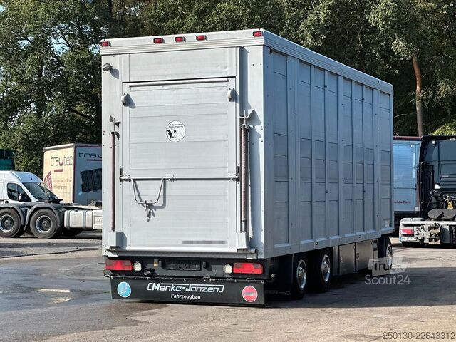 مقطورة نقل الخيول MENKE-JANZEN 2.Stock Viehanhänger * Hubdach* Tränke* 39m²