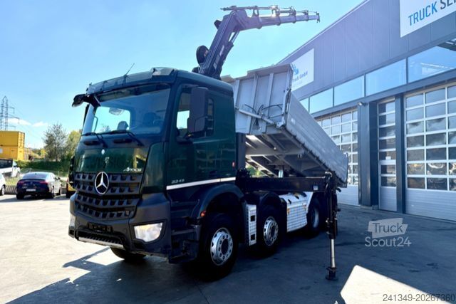 Kipper LKW MERCEDES-BENZ Arocs 3242 8x4 Hiab 166-4
