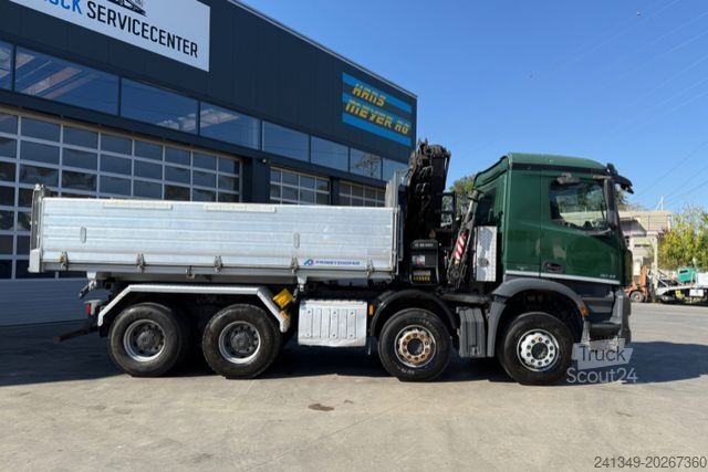 Kipper LKW MERCEDES-BENZ Arocs 3242 8x4 Hiab 166-4