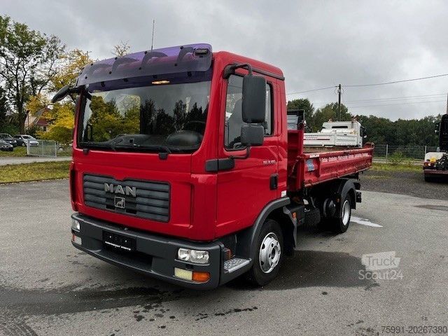 Driezijdige kipper bestelwagen MAN TGL 8.180 Mit Meiller Dreiseitenkipper