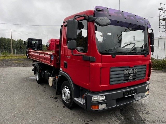 Driezijdige kipper bestelwagen MAN TGL 8.180 Mit Meiller Dreiseitenkipper