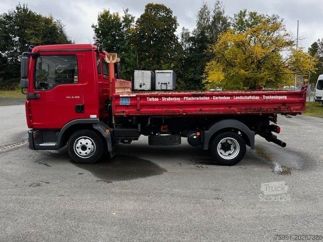 Driezijdige kipper bestelwagen MAN TGL 8.180 Mit Meiller Dreiseitenkipper