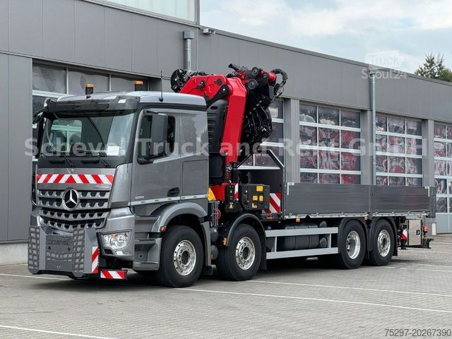 Autolaadkraan MERCEDES-BENZ Arocs 3251 Containerpritsche EFFER 955 JIB Winde