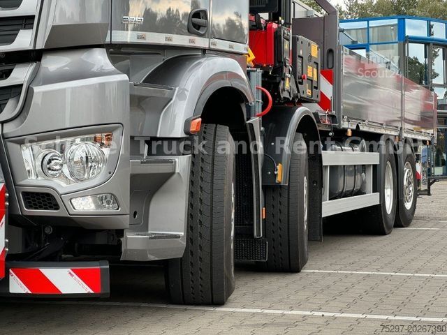 Autolaadkraan MERCEDES-BENZ Arocs 3251 Containerpritsche EFFER 955 JIB Winde