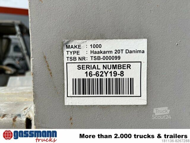 Haakarm vrachtwagen 20t Abrollanlage Danima
