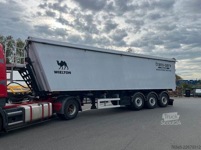 Sklopný návěs WIELTON 55m3 Alu-Kastenmulde Kombitür Weight Master