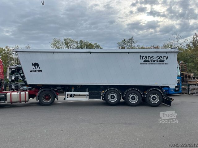 Sklopný návěs WIELTON 55m3 Alu-Kastenmulde Kombitür Weight Master