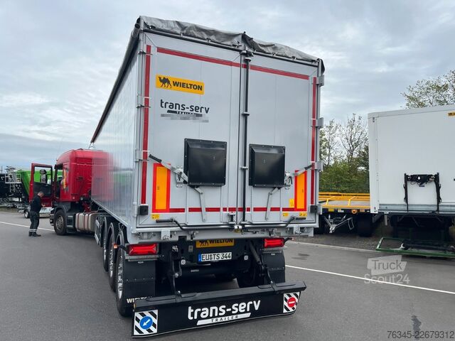 Sklopný návěs WIELTON 55m3 Alu-Kastenmulde Kombitür Weight Master
