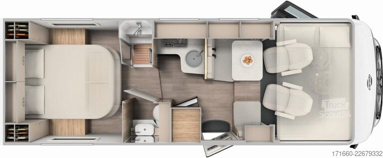 Camper integrado CARADO pro+ I 449 Dachklima, Automatik, TV-Paket