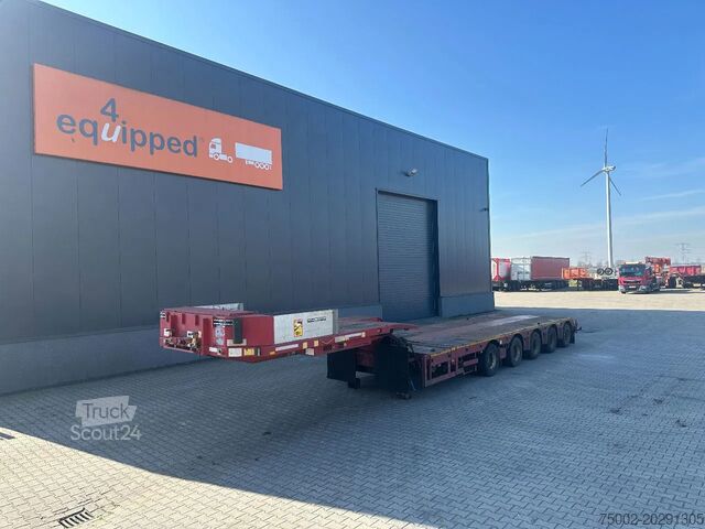 Chargeur bas Broshuis 5ABSD-68/2, FIVE AXLE HYDRAULIC STEERED / 2x  E...