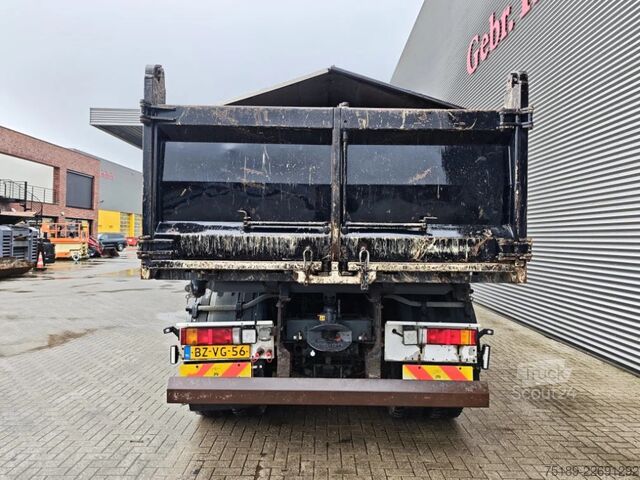 Autokrāna kravas automašīna Ginaf X 3335 410 6x6 HMF 1643Z2 3 Seitenkipper Bordma...