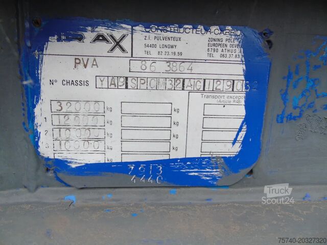 Kontejnerski transport TR'AX 2 AXLE + 20FT