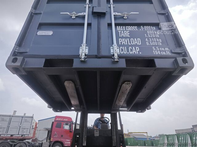 Seecontainer 6 Fuß Seecontainer / Anthrazit Lichtgrau / Minicontainer /Baucontainer