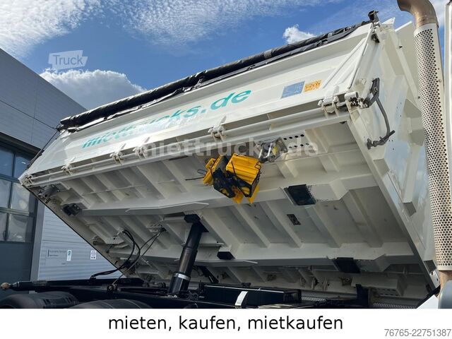 Camión volquete trilateral MAN 26.470 6x4 Meiller Bordmatik Mietkauf 1599 Euro