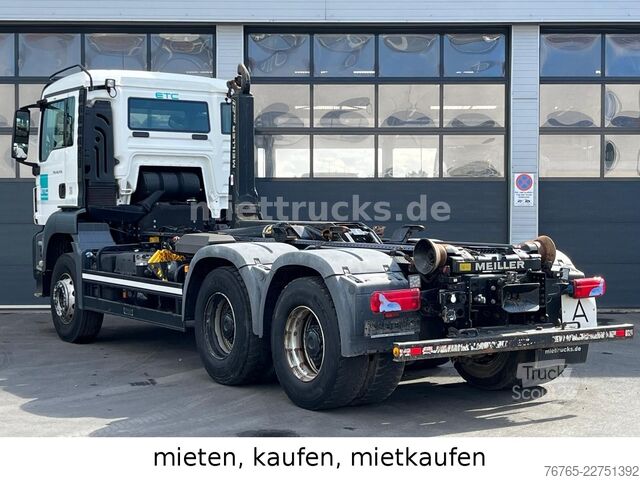 Camion benne à bras amovible MAN 26.470 6x4 Meiller / Miete, Kauf, Mietkauf