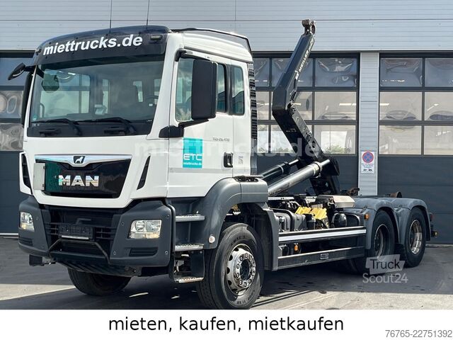 Camion benne à bras amovible MAN 26.470 6x4 Meiller / Miete, Kauf, Mietkauf