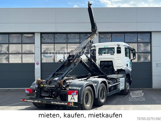 Camion benne à bras amovible MAN 26.470 6x4 Meiller / Miete, Kauf, Mietkauf