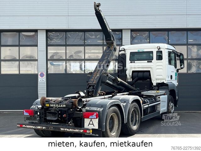 Camion benne à bras amovible MAN 26.470 6x4 Meiller / Miete, Kauf, Mietkauf
