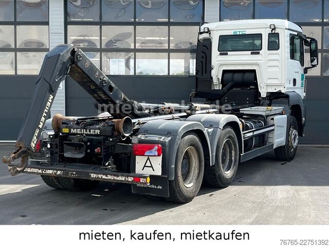 Camion benne à bras amovible MAN 26.470 6x4 Meiller / Miete, Kauf, Mietkauf