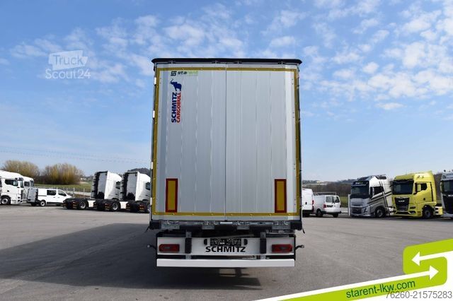 Semi-remorque bâchée SCHMITZ CARGOBULL Hubdach Liftachse Palettenkasten MIETE