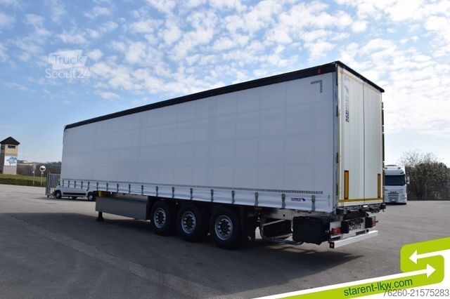 Semi-remorque bâchée SCHMITZ CARGOBULL Hubdach Liftachse Palettenkasten MIETE