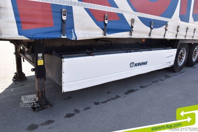 Atvērta puspiekabe ar tentu KRONE Palettenkasten SAF Achsen TÜV 5/26