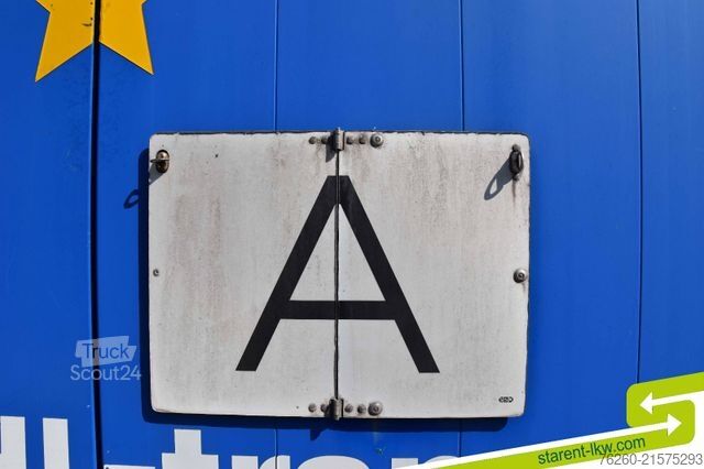 Atvērta puspiekabe ar tentu KRONE Palettenkasten SAF Achsen TÜV 5/26