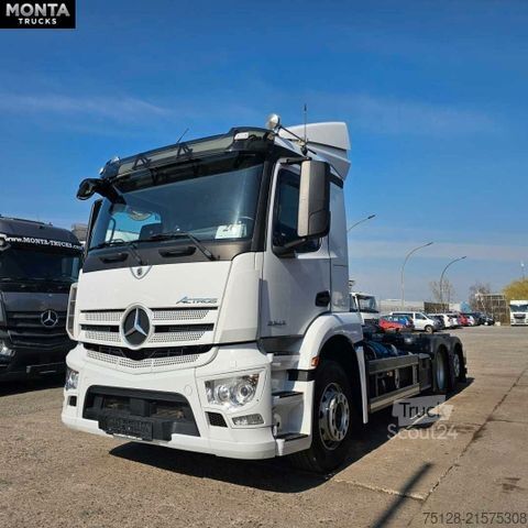 Camión portacontenedores de gancho MERCEDES-BENZ Actros 2546 Abrollkipper, Meiller RS21, Retarder