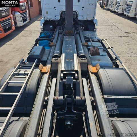 Camión portacontenedores de gancho MERCEDES-BENZ Actros 2546 Abrollkipper, Meiller RS21, Retarder