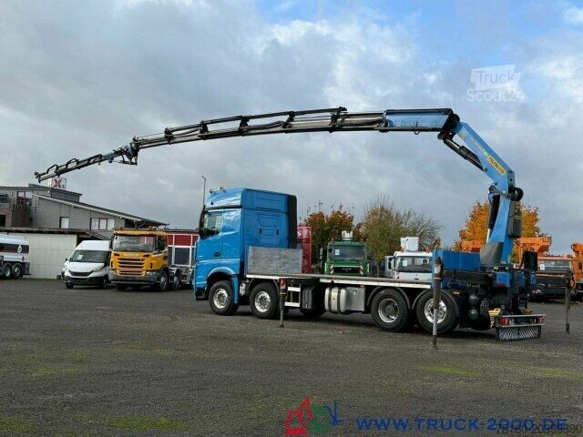 Lastbilmonteret kran Mercedes-Benz Actros 3251 Palfinger + Jib Hakenhöhe 30m + FB