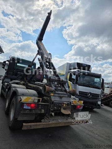 Kanca kasalı yük kamyonu (roll-off) MAN TGS 33.440 / 6X6 Allrad / Meiller / Full Steel