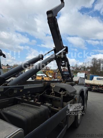 Kanca kasalı yük kamyonu (roll-off) MAN TGS 33.440 / 6X6 Allrad / Meiller / Full Steel