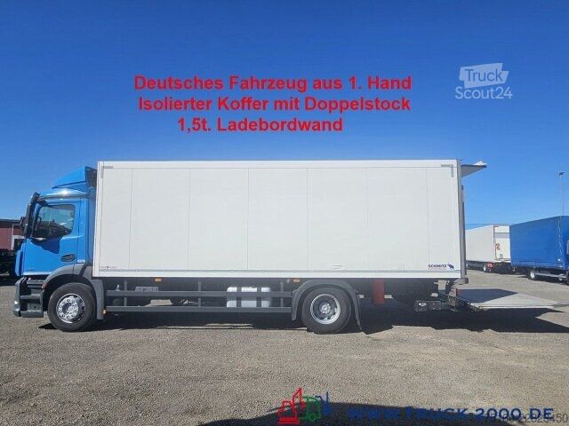 Kassevogn Mercedes-Benz 1832 Isolierter Koffer 7.40m Doppelstock LBW1.5t