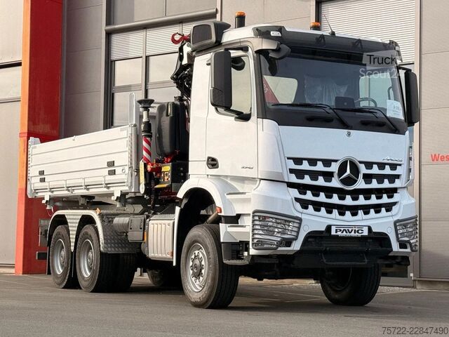 3-Seiten-Kipper Mercedes-Benz Arocs 3348 AK 6x6 Krankipper mit Fassi F195A2.24