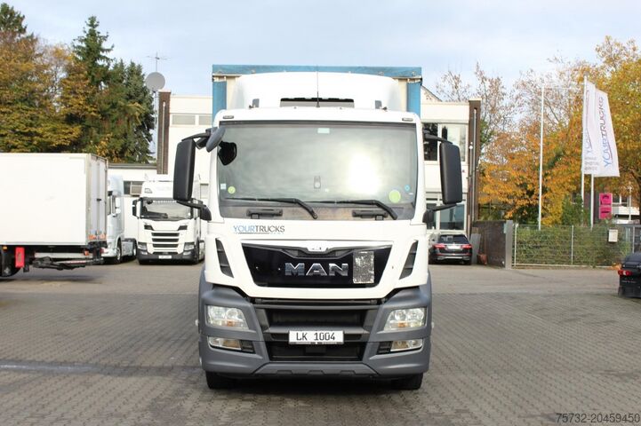 Autocarro con pianale e telone MAN TGS 18.440 Plane Zug Schlafplatz AHK Edscha