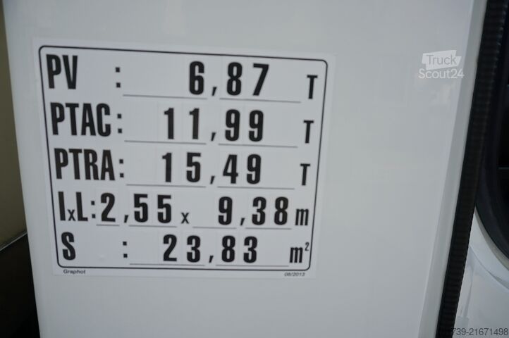 Houder Renault D12 Euro 6 / 18 pallets / Tail lift/ 2017