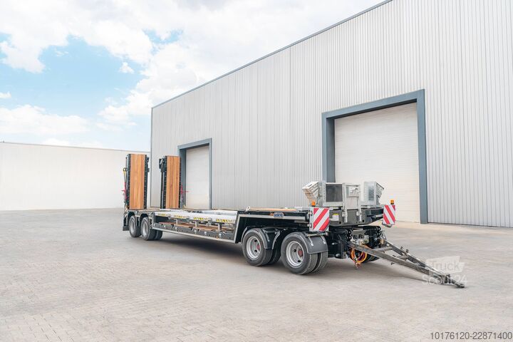 Lavtloader trailer Nükte Trailer 4 Axle Drawbar Trailer - Turntable