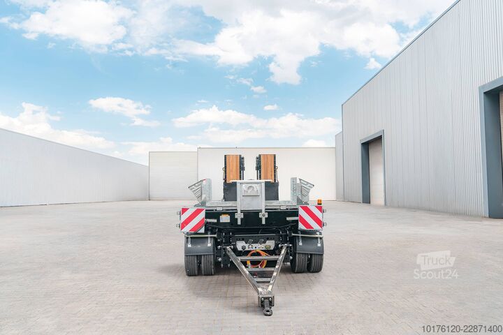 Lavtloader trailer Nükte Trailer 4 Axle Drawbar Trailer - Turntable