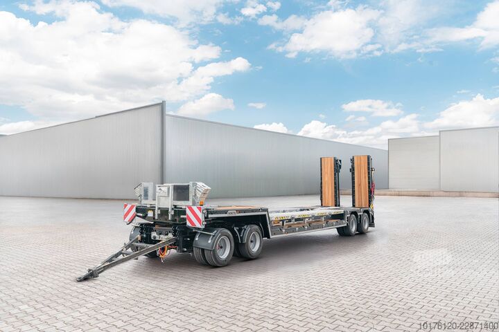 Lavtloader trailer Nükte Trailer 4 Axle Drawbar Trailer - Turntable