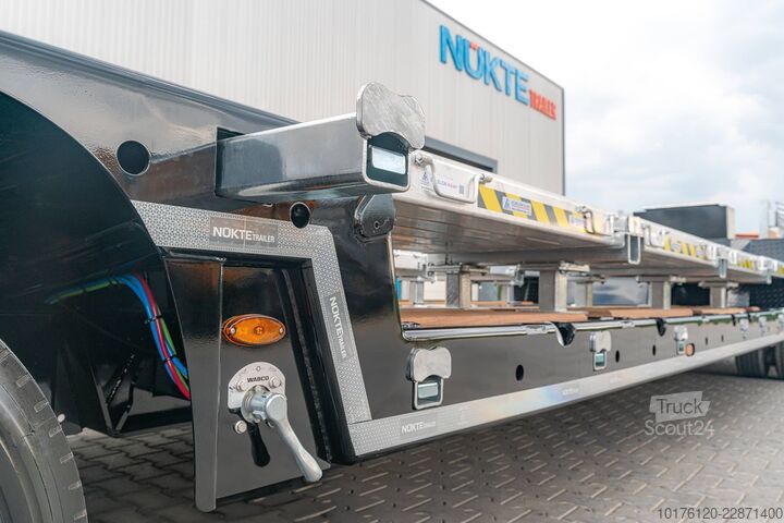 Lavtloader trailer Nükte Trailer 4 Axle Drawbar Trailer - Turntable