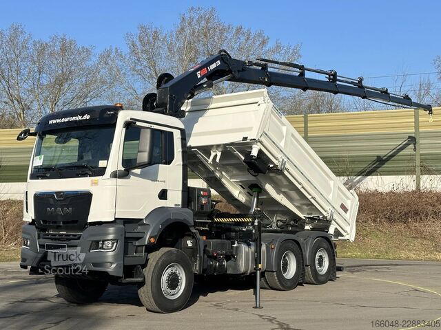 Самосвал с кран MAN TGS 28.480 MAN TGS 28.480 BL 6x4-4 Hiab 228-6 3...