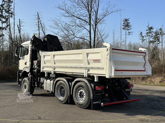 Самосвал с кран MAN TGS 28.480 MAN TGS 28.480 BL 6x4-4 Hiab 228-6 3...