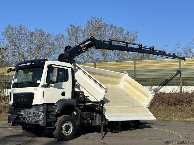 Самосвал с кран MAN TGS 28.480 MAN TGS 28.480 BL 6x4-4 Hiab 228-6 3...