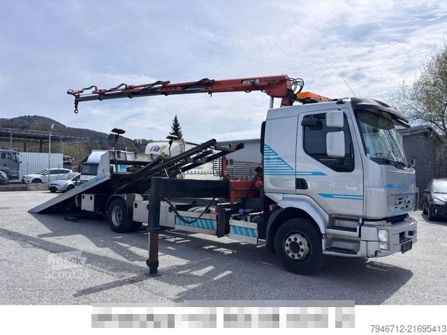 Abschleppwagen VOLVO FL 280 Abschlepp+Kran Schiebeplateau-Seilwinde
