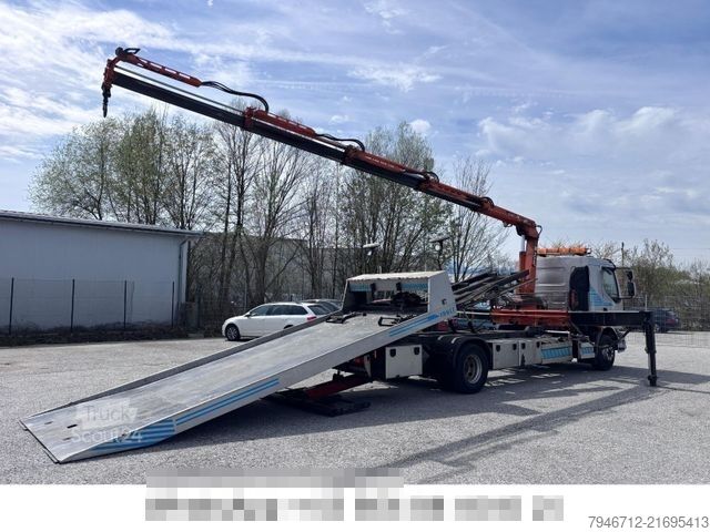 Abschleppwagen VOLVO FL 280 Abschlepp+Kran Schiebeplateau-Seilwinde