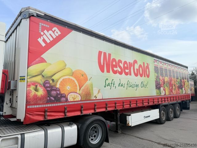 Semi-remorque pour boissons KRONE Getränke/CodeXL/Schiebeplane-Edscha/Liftachse/