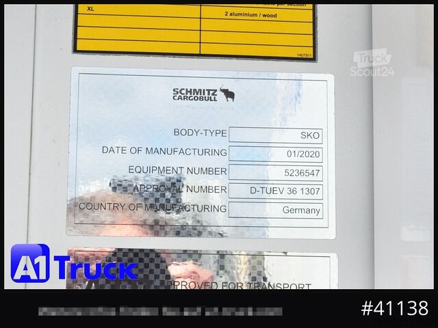 Puoliperävaunu SCHMITZ SKO 24, Tiefkühl, CarrierHE 19 Lift  1974 Bstd.