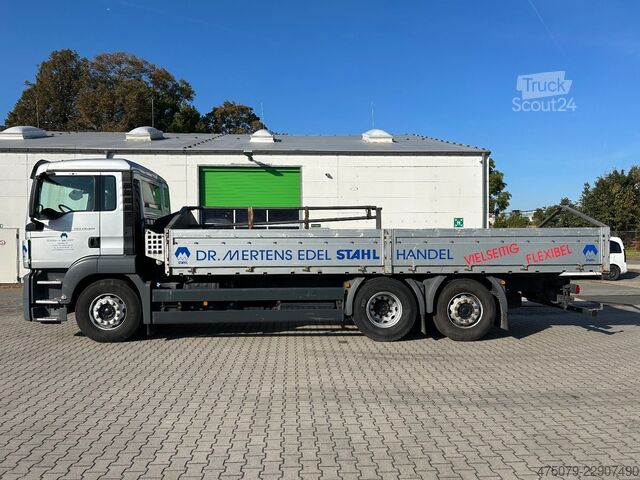 Platforminis sunkvežimis MAN TGS 26.320 / 6x2-4 / Lift Lenkachse / Euro 6