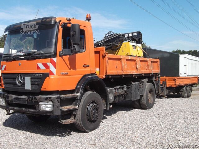 Camión volquete MERCEDES-BENZ AXOR 1828 Kipper KRAN+ANH Kipper