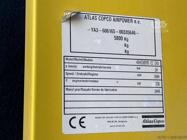Compresseur Atlas Copco XRHS 385 MD